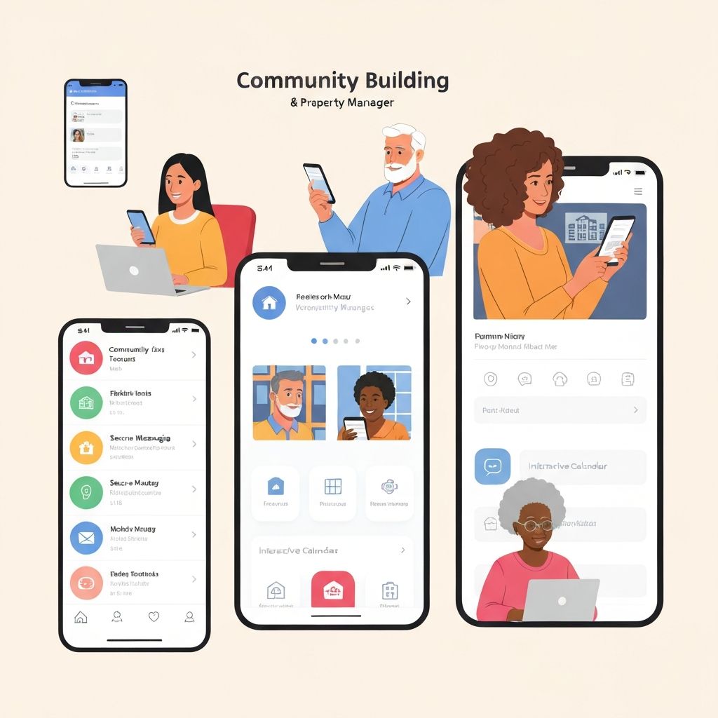Building Connect App Interface - Mobile and Web Dashboard